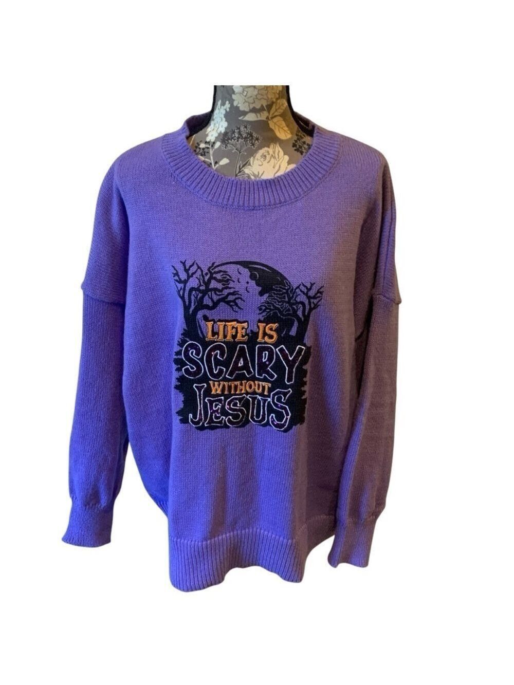 Purple Halloween Sweater size 2XL NWT